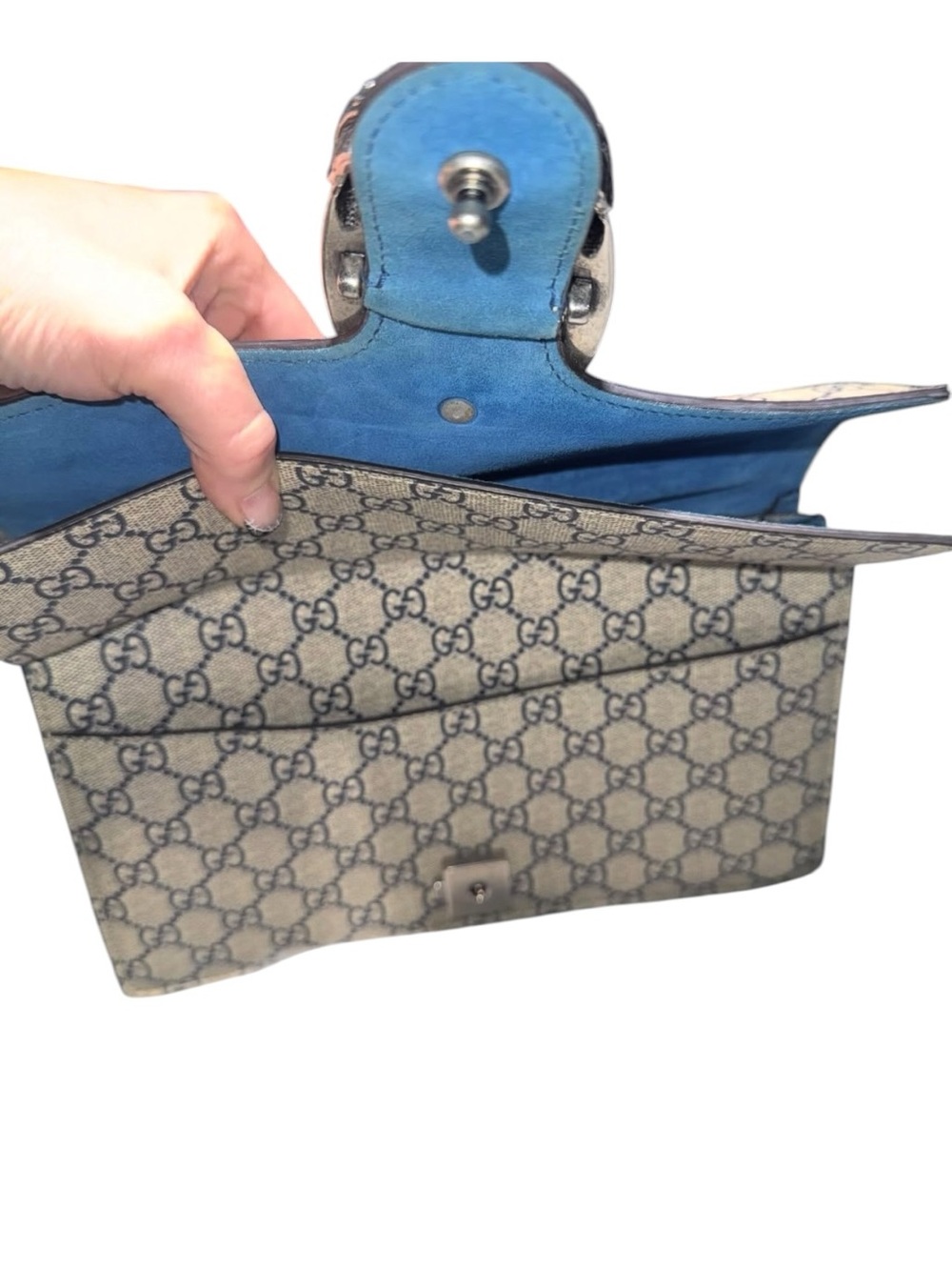 ✨💎NWOT💎✨Gucci Beige GG Supreme Blooms Bag! - Picture 9 of 11